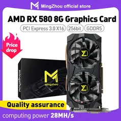 Placa de Vídeo AMD RX 580 2048SP 8GB MingZhou 