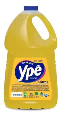 Detergente Ypê Neutro 5 litros com frete grátis no FULL | R$20