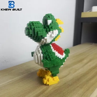 [Tx Inclusa / App] Yoshi bloco de montar - 13cm