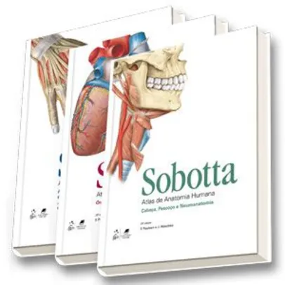 Sobotta - Atlas de Anatomia Humana - 3 Volumes | R$ 250