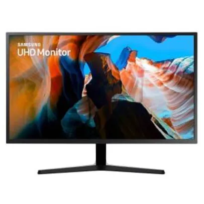 Monitor Samsung 31,5" UHD LU32J590UQLXZD HDMI AMD Freesync Inclinação Ajustável Cinza Escuro