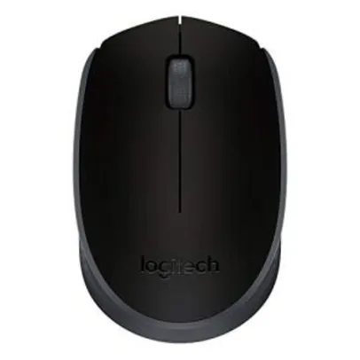 Mouse sem fio Logitech M170 com Design Ambidestro Compacto - Preto | R$57