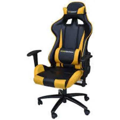 Cadeira Office Pro Gamer V2 Amarela e Preta - R$679,90