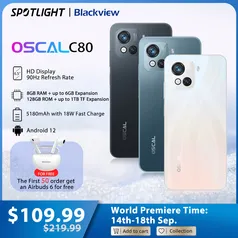  Smartphone oscal c80 8gb + 128gb 