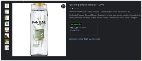 Imagem na descrição da promoção