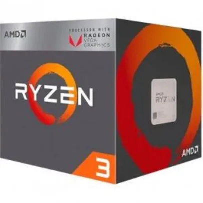 Processador AMD Ryzen 3 2200G Box AM4 3.5GHz | R$465