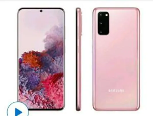 Smartphone Samsung Galaxy S20 128GB Cloud Pink | R$3.099