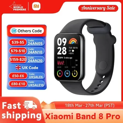 Smartwatch Mi Band 8 Pro (Versão Global)