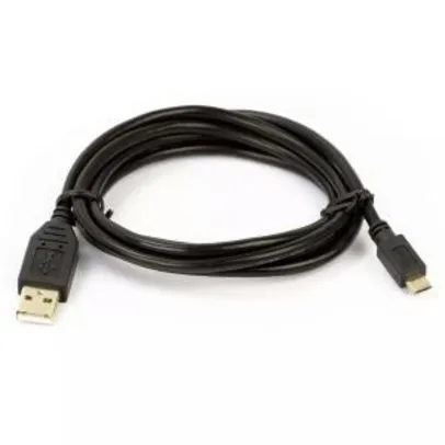 Cabo Micro USB 2.0 para Celular - Carregador e Dados - 1,5 metro R$ 1,99
