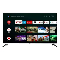 Smart TV 55” Philco PTV55M8GAGCMBL Android TV 4K QLED Bivolt