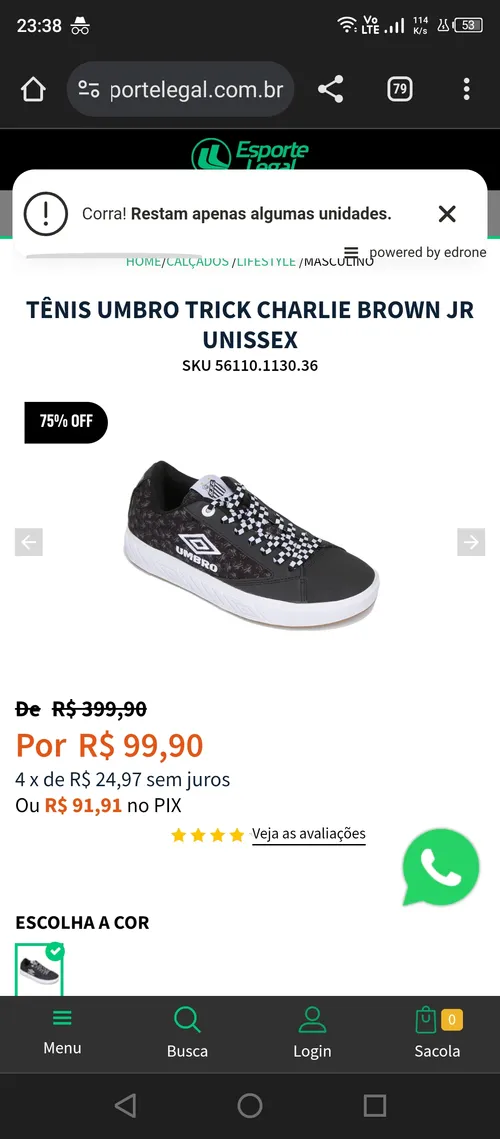 Imagem na descrição da promoção