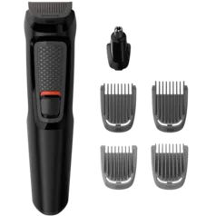 Aparador de Pelos Philips Multigroom 6 em 1 Recarregável Preto MG3711/15 - Bivolt