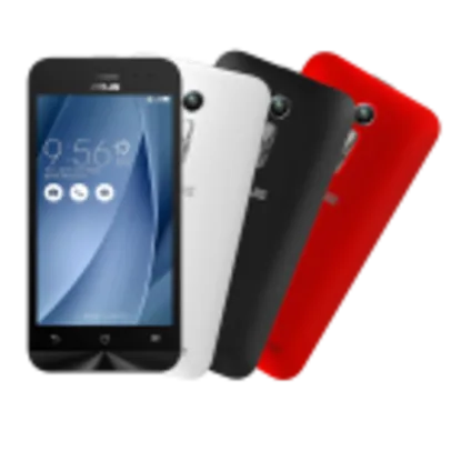 ASUS Zenfone Go 4.5" Multi Colors Preto/Vermelho / Branco por R$ 372