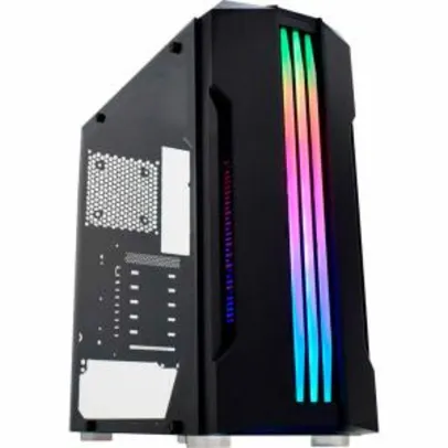 GABINETE GAMER CG02QI BIFROST RGB PRETO K-MEX UND R$157