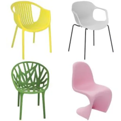 Seleção de Cadeiras coloridas por até R$95