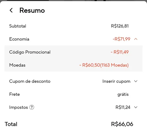 Imagem na descrição da promoção