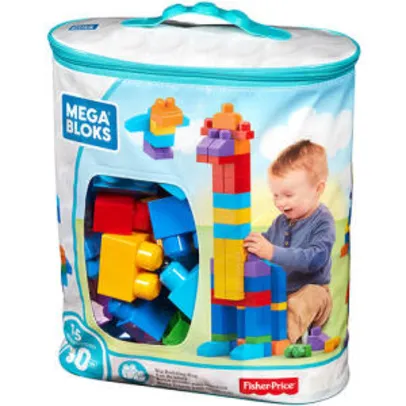 Sacola de 80 Blocos, Mega Bloks, Mattel R$ 67
