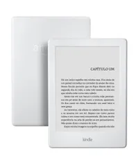 KINDLE 8 ª GERAÇÃO tela de 6" sem reflexo e sensível ao toque wi-fi branco por R$ 199