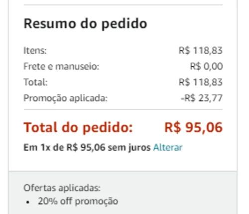 Imagem na descrição da promoção