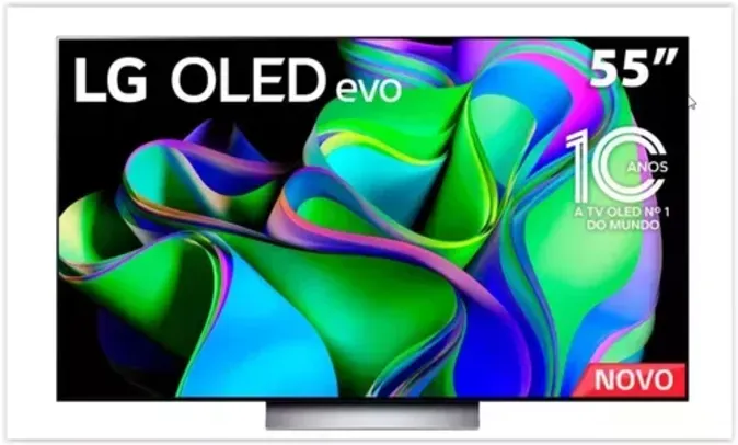 Smart TV 55" LG OLED 4K OLED55C3PSA com Wifi, Bluetooth, HDMI, ThinQ AI, WebOS + TV LG UHD 43” (brinde)