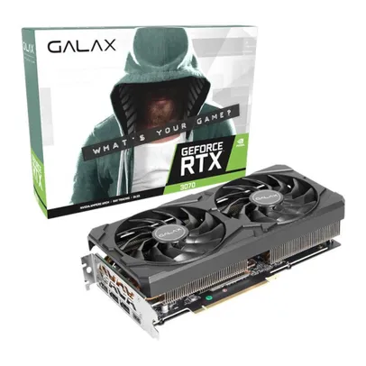 [APP + AME] Placa de Vídeo Galax GeForce rtx 3070 1-Click oc lhr 8GB 256Bit GDDR6 37NSL6MD2KCH