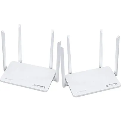 Kit Smart Roteador Mesh Fast Ethernet Positivo Casa Inteligente, Cobertura até 400m², Be