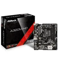 Placa Mãe AsRock A320M-HD Ryzen AM4 DDR4