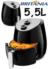 Fritadeira Sem Óleo Air Fryer Britânia BFR04PI 5,5L – Preta