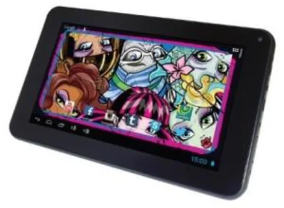 Tablet Candide Monster High 4007 Tela 7" Wi-Fi Android 4.1 Câmera 2Mp 8Gb R$326
