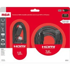 Combo de Cabos HDMI RCA por R$ 9