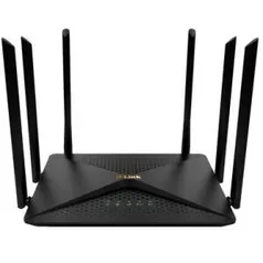 Roteador Wireless D-Link MU-MIMO Gigabit AC1200, 1200Mbps, 6 Antenas - DIR-846 | R$ 305