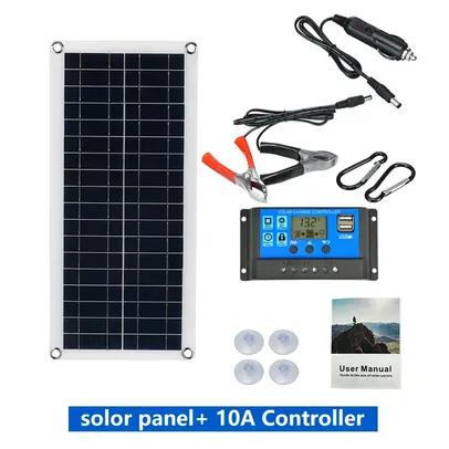 [Moedas/Taxa Incluida] Painel Célula Solar 5V 10A + Controlador 10A 