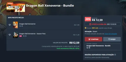 Imagem na descrição da promoção