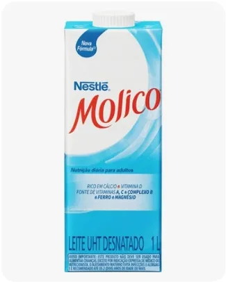 Leite Desnatado Molico 1L - Leite 