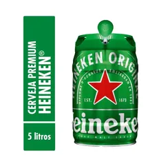 (APP + Cliente Ouro) Cerveja Heineken não Retornável Pilsen Barril 5L