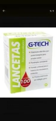 Lanceta Para Lancetador 30g Caixa C/ 100 Un G-tech Lan3010g | R$13
