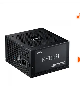 Fonte XPG Kyber SuperFrame, 850W, 80 Plus Gold, Cybenetics Platinum, Com conector PCIe 5.0, PFC Ativo