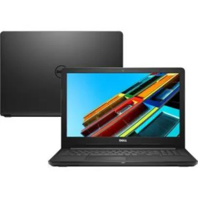 Notebook Dell Inspiron i15-3567-D15P - Intel Core i3 4GB 1TB 15,6” Linux | R$1648