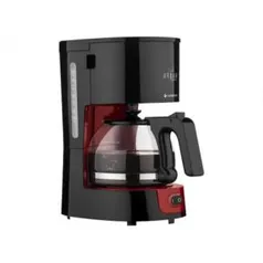 Cafeteira Elétrica Cadence Urban Compact - 15 Xícaras Preto e Vermelho - 110 Volts R$57,86