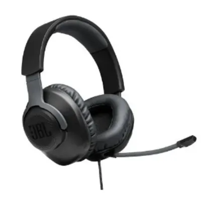 Headset Gamer JBL Quantum 100, Drivers 40mm, Com Microfone Removível, Preto