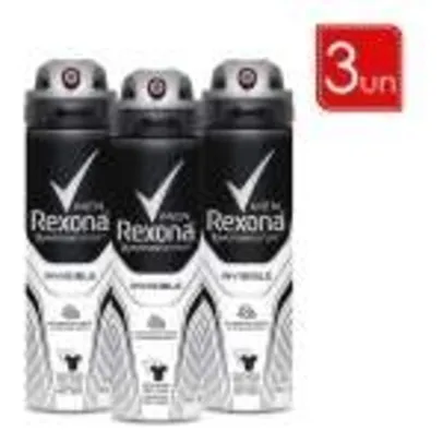 [Lojas Rede] Leve 3 Pague 2: desodorantes Rexona