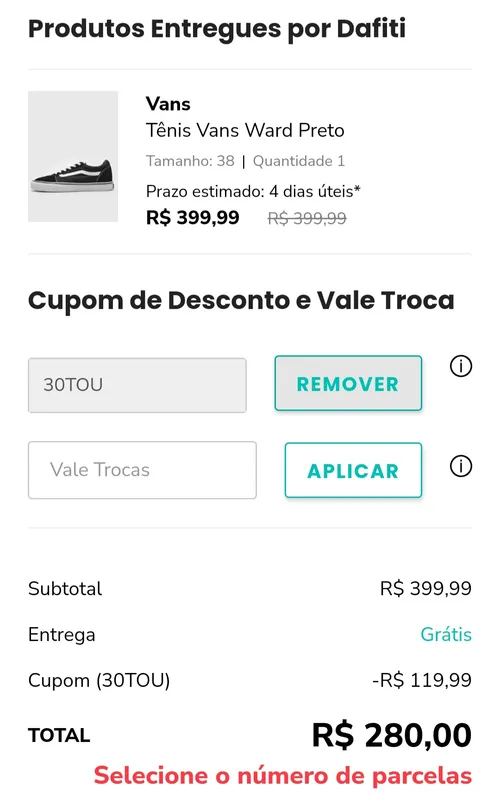 Imagem na descrição da promoção