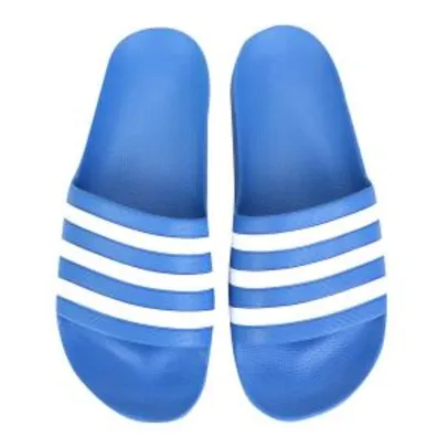 Chinelo Adidas Adilette Aqua - Azul e Branco | R$58