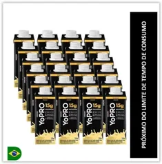 Pack 24 unidades YoPRO Bebida Láctea UHT Banana 15g de proteínas 250ml