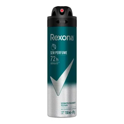 [Comprando 7 uni] Desodorante Antitranspirante Aerosol Masculino Rexona Sem Perfume 72 horas 150ml