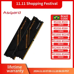 Asgard-Série Tuf PC DDR4 RAM, Co-Brand, Desktop, Udimm, 16GB 3200MHZ