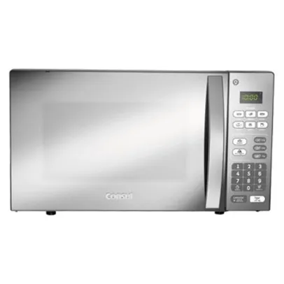 (Com Cashback Consul) Micro-Ondas Consul 20 Litros CM020BF | Função Descongelar, Espelhado, Design Moderno, Cinza