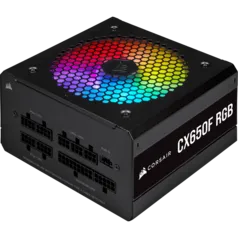 Fonte Corsair CX650F RGB 650W, 80 Plus Bronze, CP-9020217-NA