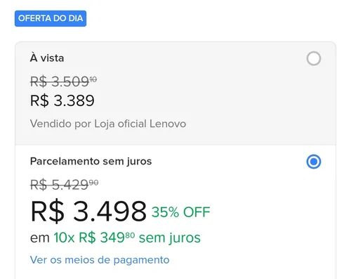 Imagem na descrição da promoção