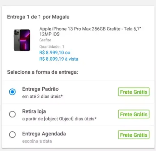 Imagem na descrição da promoção